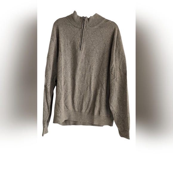 Roundtree & Yorke mens quarter-zip pullover sweater. XL - Picture 2 of 4